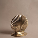 Vintage Brass Shell Bookends