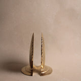Vintage Brass Shell Bookends