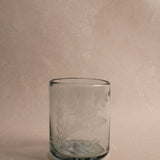 Hand-Etched Tumbler Glass
