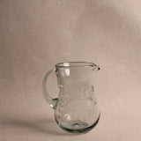 Hand-Etched Blown Creamer Pitcher