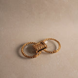 Brass Miniature Ashtray Set
