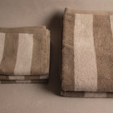 Simple Striped Terry Washcloth | Ivory