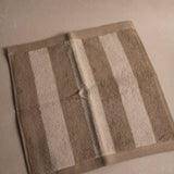 Simple Striped Terry Washcloth | Ivory