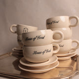 The House of Ford Ceramic Mug + Saucer