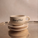 The House of Ford Ceramic Mug + Saucer