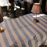 Linen Tablecloth Blue White Philippe