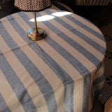 Linen Tablecloth Blue White Philippe