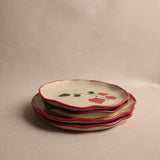 Ceramic Strawberry Appetizer Plate