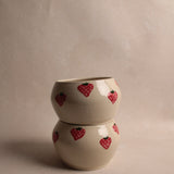 Ceramic Strawberry Ice Cream Bowl