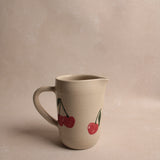 Ceramic Cherries Creamer Pitcher