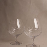 Diamond Brandy Snifter Glass | Set of 2