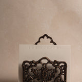 Antiqued Brass Napkin Holder