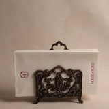 Antiqued Brass Napkin Holder