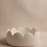 Fleur Scalloped Oval Bowl