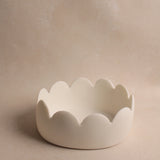 Fleur Scalloped Oval Bowl