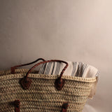 Handwoven French Market Basket