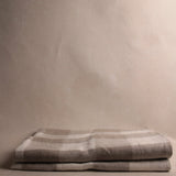Minimal Check Linen Crema Tablecloth
