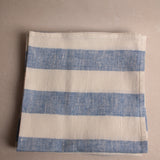 Linen Napkin Off White Blue Philippe