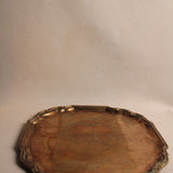 Vintage Silver Scalloped Tray | 1970