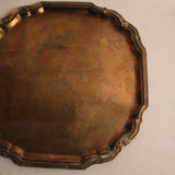 Vintage Silver Scalloped Tray | 1970