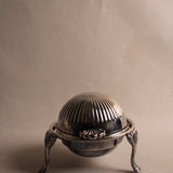 Victorian Silver Plated Roll Top Butter Dish