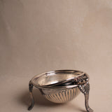 Victorian Silver Plated Roll Top Butter Dish