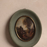 The Village Oval Framed Art