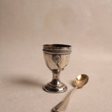 Vintage Silver Shell Egg Cup