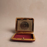 Vintage Quartz Leather Clock