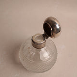 Vintage Crystal & Silver Perfume Bottle