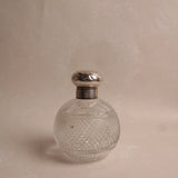 Vintage Crystal & Silver Perfume Bottle