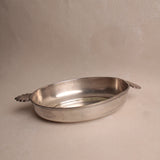 Vintage Oval Silver Shell Dish