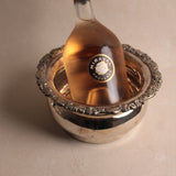 Vintage Silver Wine Bottle Coaster