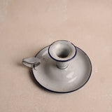 Vintage Blue French Candlestick