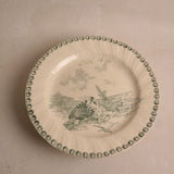 Vintage Terre de Fer Pedestal Plate