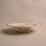 Vintage Terre de Fer Pedestal Plate