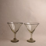 Recycled Handblown Martini Glass | Set of 2