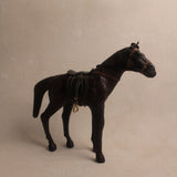 Vintage Leather Horse Sculpture
