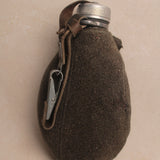 Vintage Suede Flask
