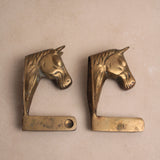 Vintage Brass Horse Wall Hook