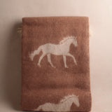 Chestnut Horse Wool Throw