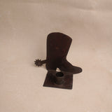 Iron Boot Candle Holder