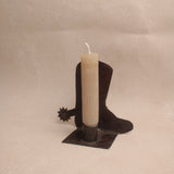 Iron Boot Candle Holder