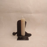 Iron Boot Candle Holder