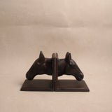 Vintage Iron Horse Bookends Set