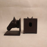 Vintage Iron Horse Bookends Set