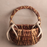 Vintage Antler Basket