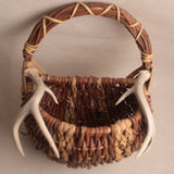 Vintage Antler Basket