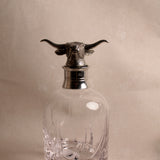 Longhorn Crystal Whiskey Decanter