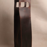 Handmade Vintage Leather Liquor Tote Bag